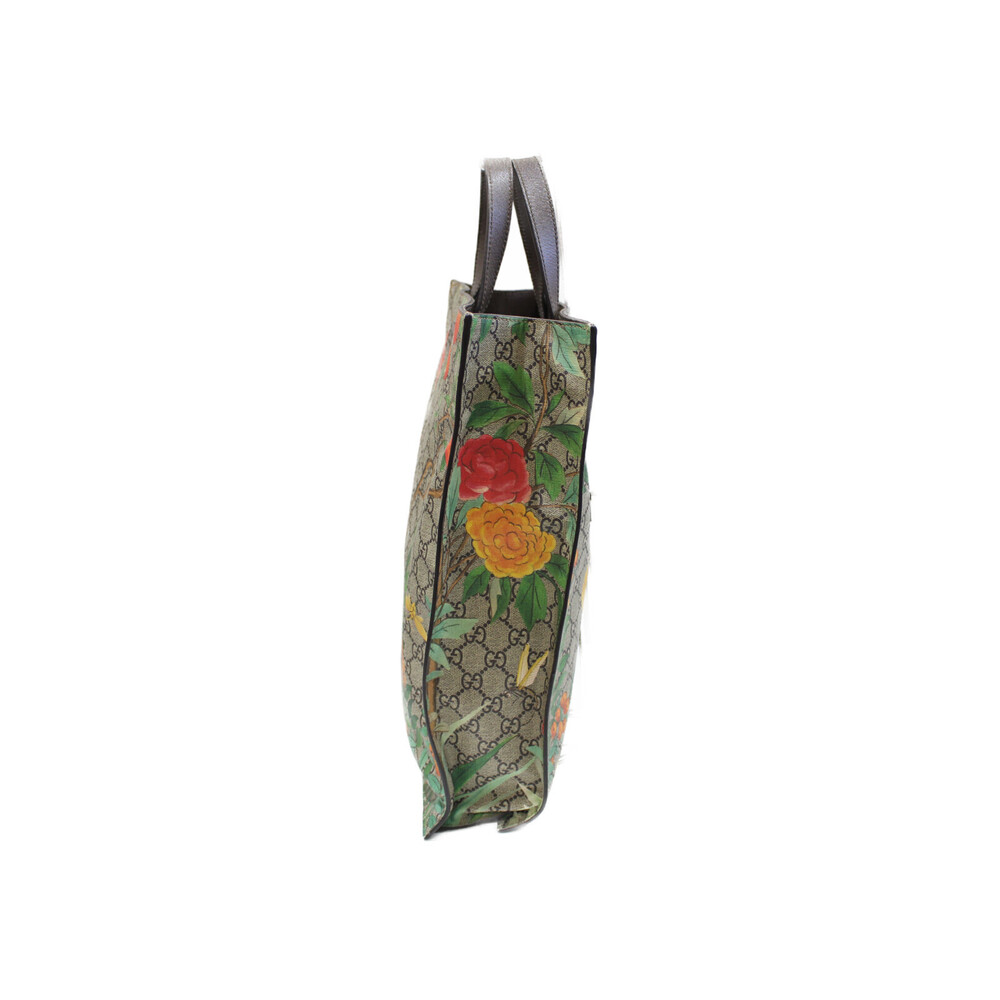 Gucci Tian Bag Canvas Strap GG Bird Shoulder Supreme Tote